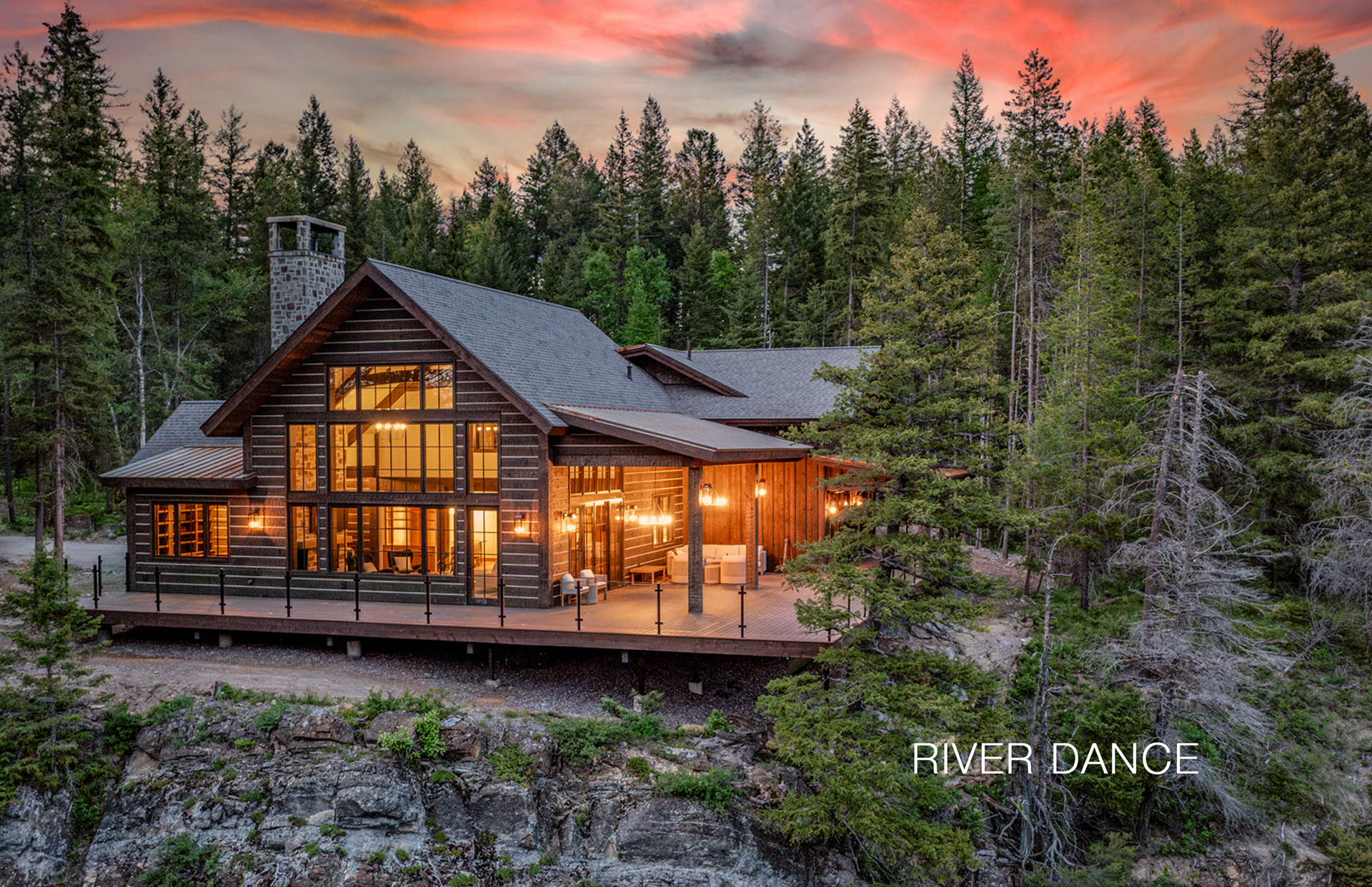 Moonlight Basin outdoor heated mountain veranda with fire features