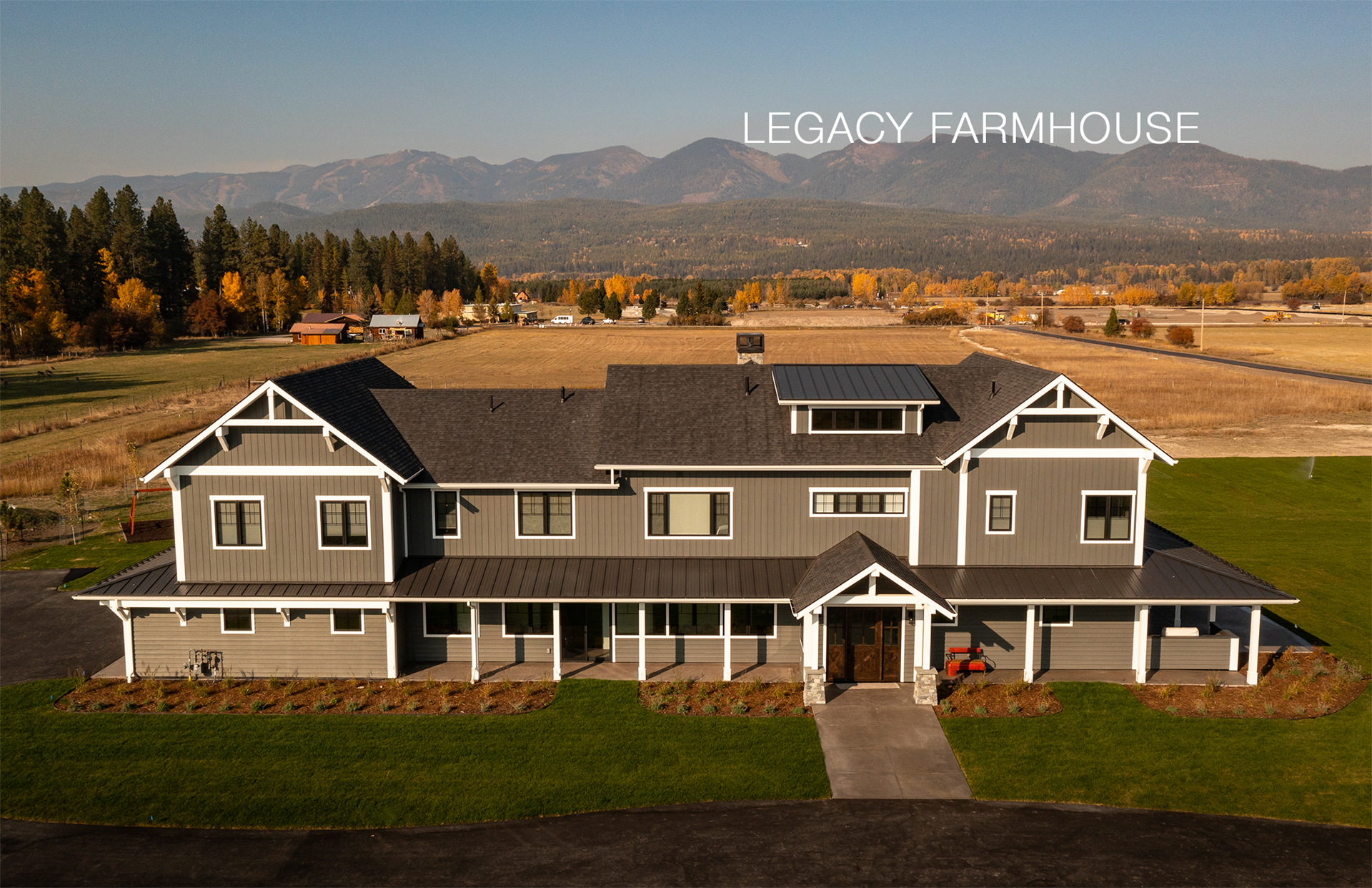Stillwater River modern custom mountain home exterior