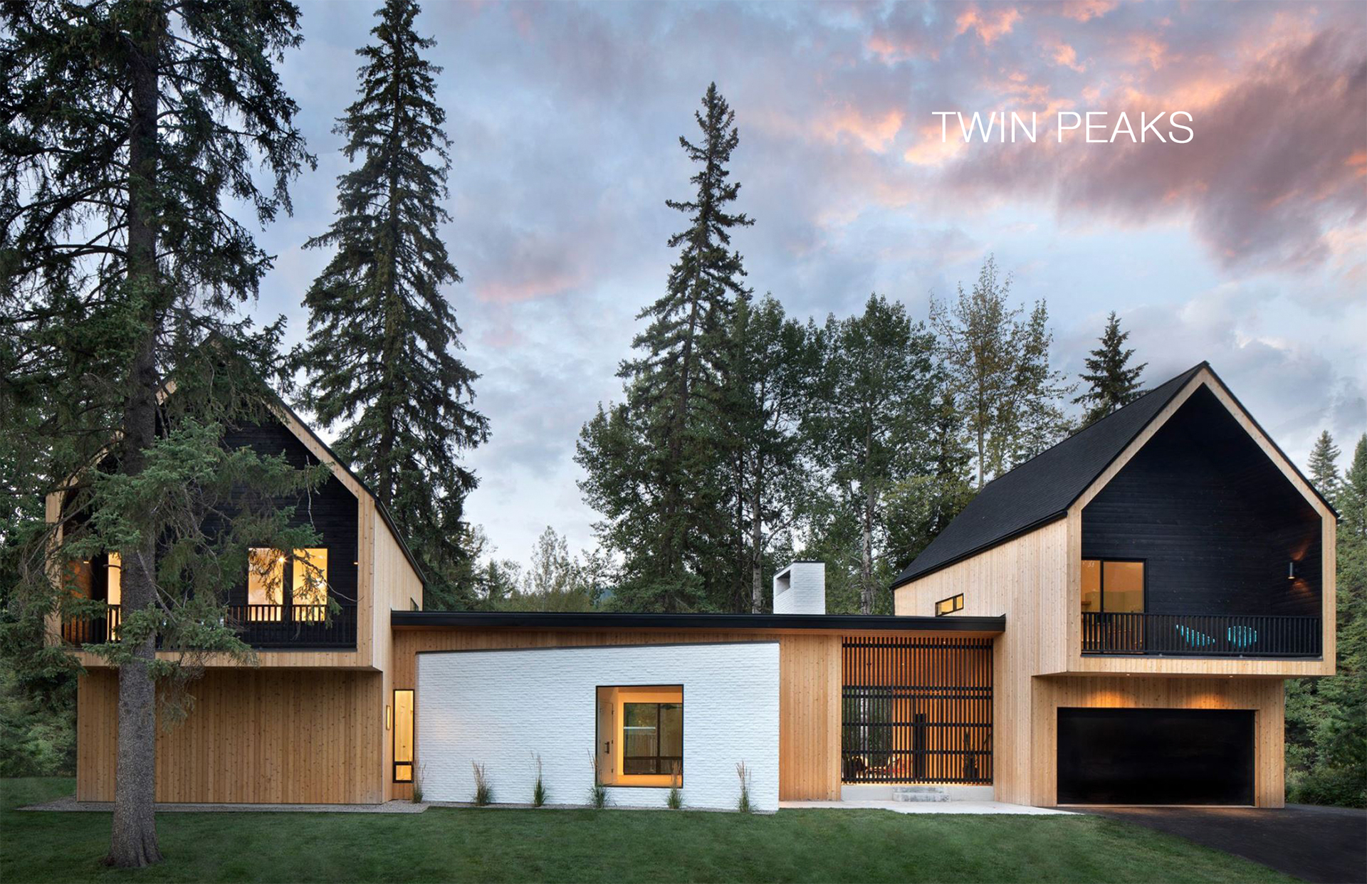 Monumental stone fireplace and chimney in high-end Montana estate