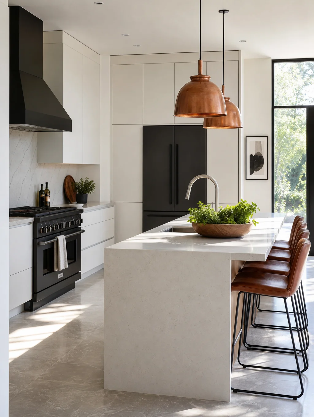 Handcrafted Copper & Granite Kitchen