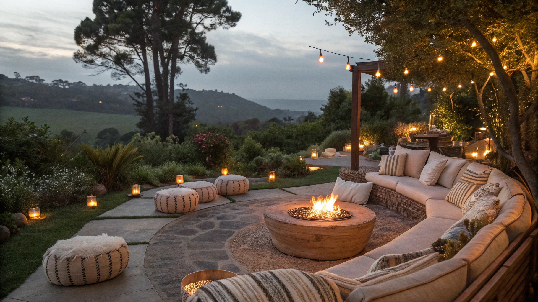 Covered Hearth & Outdoor Lounge