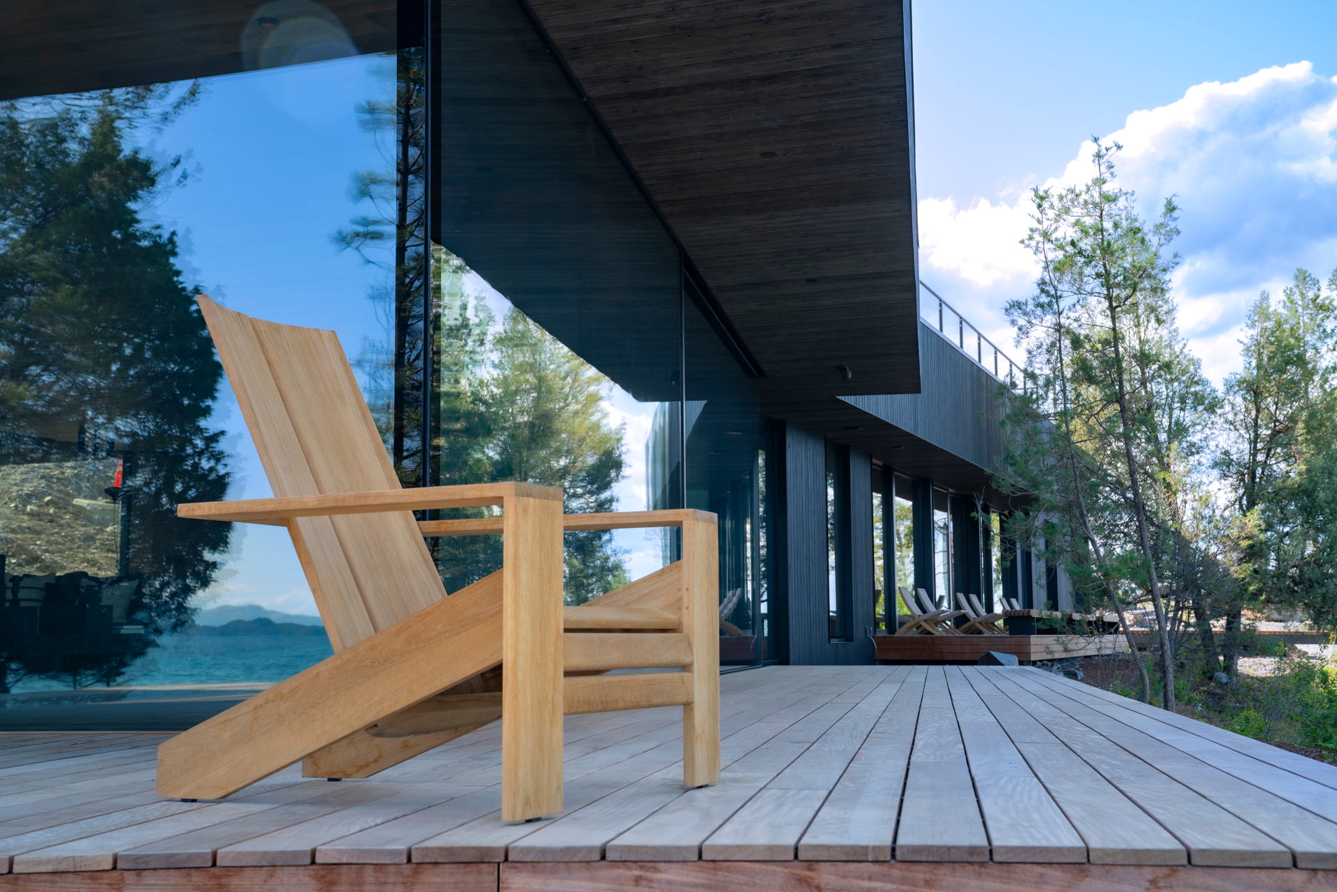 The Sanctuary alpine luxury residence in Montana with corten steel and floor-to-ceiling glass pavilions