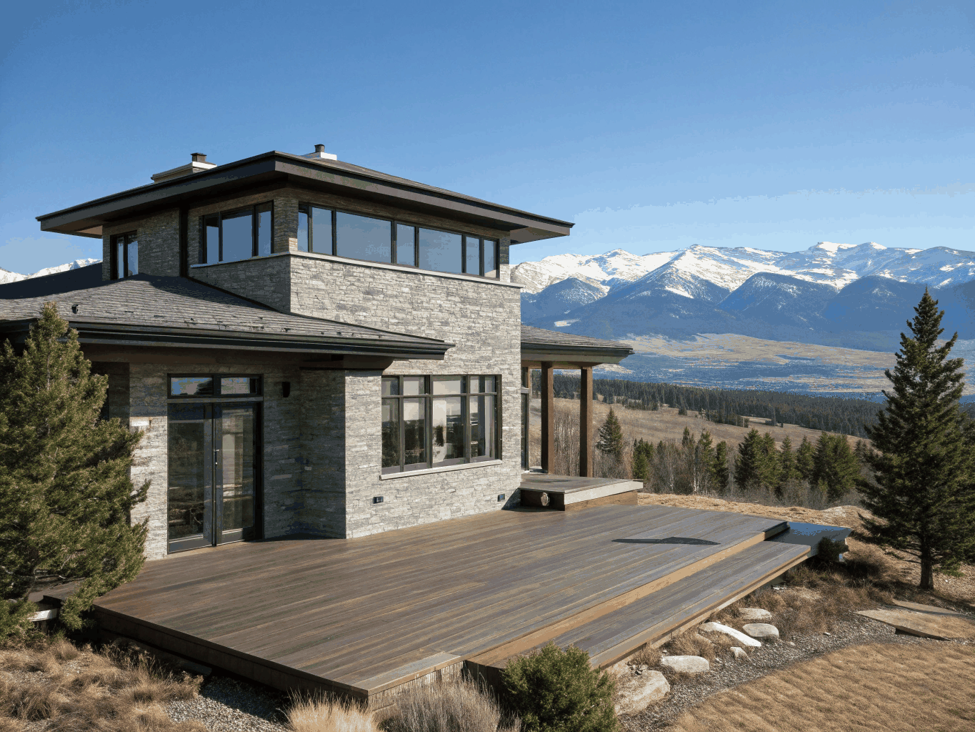 Blackfoot Modern Crest - Exterior Architecture in Whitefish, Montana
