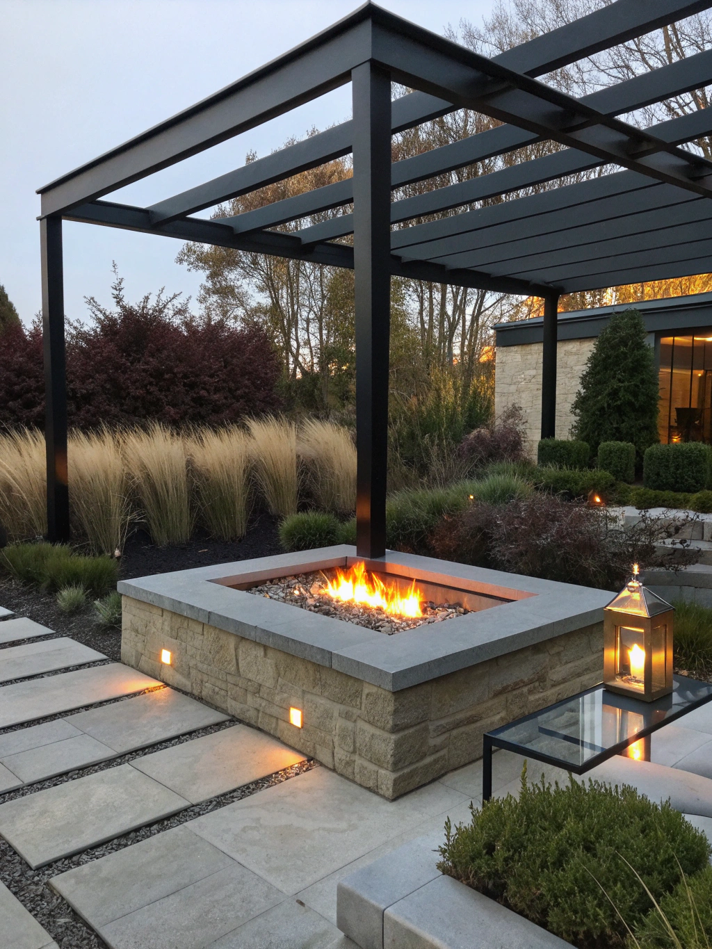 Protected Courtyard Brazier